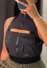 2022 Styles Women Fashion INS Styles Front Zipper Vest