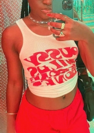 (Real Image)2022 Styles Women Fashion INS Styles Summer Print Tank Tops