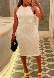 (Real Image)2022 Styles Women Fashion INS Styles Summer Rib Maxi Dress