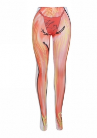 (Real Image)2022 Styles Women Fashion INS Styles Print Long Pants