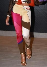 (Real Image)2022 Styles Women Fashion INS Styles Print Long Pants