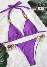 (Real Image)2022 Styles Women Fashion INS Styles Diamonds Bikini Set