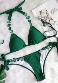 (Real Image)2022 Styles Women Fashion INS Styles Diamonds Bikini Set