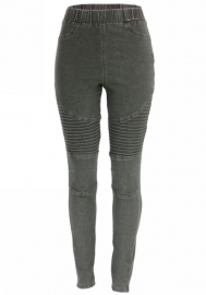 (Real Image)2022 Styles Women Fashion INS Styles Solid Color Jeans Long Pants