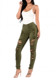 (Only Bottom)(Real Image)2022 Styles Women Fashion INS Styles Jeans Ripped Long Pants