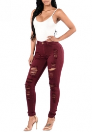 (Only Bottom)(Real Image)2022 Styles Women Fashion INS Styles Jeans Ripped Long Pants