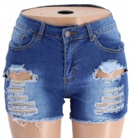 (Real Image)2022 Styles Women Fashion INS Styles Jeans Ripped Short Pants