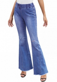 (Real Image)2022 Styles Women Fashion INS Styles Jeans Ripped Long Pants