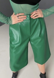 2022 Styles Women Fashion INS Styles PU Short Pants