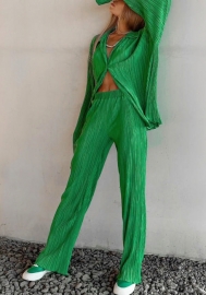 (Real Image)2022 Styles Women Fashion INS Styles Rib Solid Color Two Piece Suit