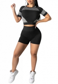 2022 Styles Women Fashion INS Styles Solid Color Short Two Piece Suit