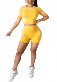 2022 Styles Women Fashion INS Styles Solid Color Short Two Piece Suit