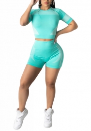 (Real Image)2022 Styles Women Fashion INS Styles Solid Color Short Two Piece Suit