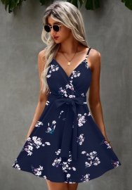 (Real Image)2022 Styles Women Fashion INS Styles Floral Bohemian Hem Mini Dress