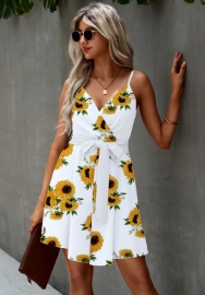 (Real Image)2022 Styles Women Fashion INS Styles Floral Bohemian Hem Mini Dress