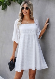 (Real Image)2022 Styles Women Fashion INS Styles Puff Midi Sleeve Bohemian Dress