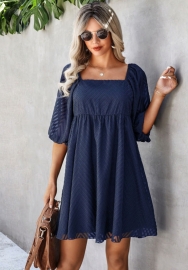 (Real Image)2022 Styles Women Fashion INS Styles Puff Midi Sleeve Bohemian Dress
