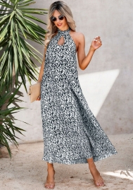 (Real Image)2022 Styles Women Fashion INS Styles Print Bohemian Maxi Dress