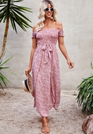 (Real Image)2022 Styles Women Fashion INS Styles Print Bohemian Maxi Dress