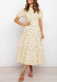 (Real Image)2022 Styles Women Fashion INS Styles Print Bohemian Maxi Dress