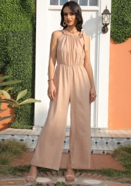 (Real Image)2022 Styles Women Fashion INS Styles Solid Color Loose Jumpsuit