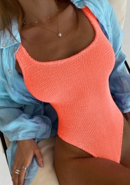(Real Image)2022 Styles Women Fashion INS Styles Solid Color One Piece Swimwear