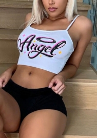 (Real Image)2022 Styles Women Fashion INS Styles Print Tank Tops