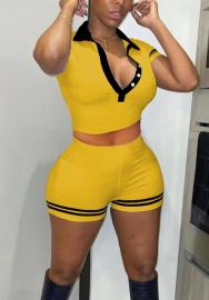 2022 Styles Women Fashion INS Styles Front Button Short Two Piece Suit