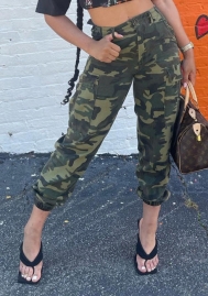 (Pre-Sale)(Real Image)2022 Styles Women Fashion INS Styles Camouflage Long Pants