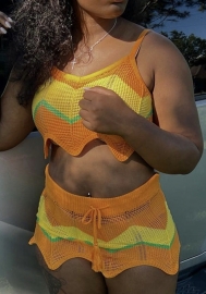 (Real Image)2022 Styles Women Fashion INS Styles Sweater Contrast Color Two Piece Dress