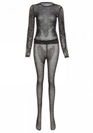 (Real Image)2022 Styles Women Fashion INS Styles Mesh Two Piece Suit