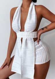 (Real Image)2022 Styles Women Fashion INS Styles White Short Two Piece Suit