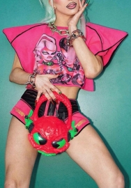 (Only Tops)(Real Image)2022 Styles Women Fashion Instagram Styles Print Cartoon Tee