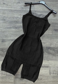 (Real Image)2022 Styles Women Fashion Instagram Styles Strap Front Button Romper