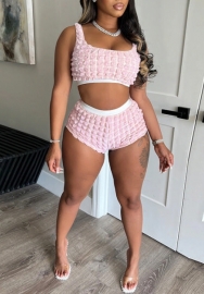 (Pink)2022 Styles Women Fashion Summer TikTok&Instagram Styles Short Two Piece Suit