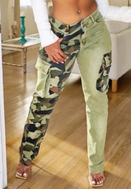 (Camouflage)2022 Styles Women Fashion Summer TikTok&Instagram Styles Camouflage Contrast Color Long Pants