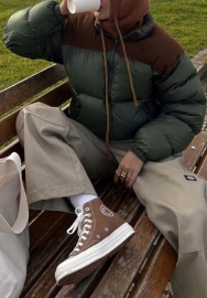 (Dark Green)2022 Styles Women Fashion Summer TikTok&Instagram Styles Contrast Color Coat