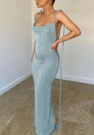 (Real Image)2022 Styles Women Fashion Summer TikTok&Instagram Styles Strap Maxi Dress