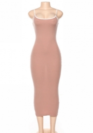 (Real Image)2022 Styles Women Fashion Summer TikTok&Instagram Styles Strap Cotton Maxi Dress