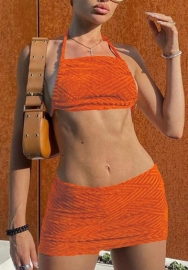 (Orange)2022 Styles Women Fashion Summer TikTok&Instagram Styles Two Piece Dress