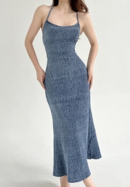 (Real Image)2022 Styles Women Fashion Summer TikTok&Instagram Styles Strap Maxi Dress