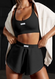 (Black)2022 Styles Women Fashion Summer TikTok&Instagram Styles Short Two Piece Suit