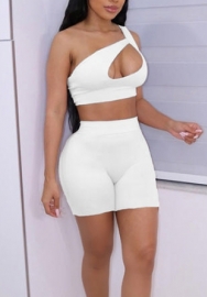 (Real Image)2022 Styles Women Fashion Summer TikTok&Instagram Styles Cut Out Short Two Piece Suit