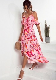 (Real Image)2022 Styles Women Fashion Summer TikTok&Instagram Styles Floral Maxi Dress