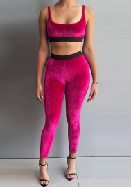 (Real Image)2022 Styles Women Fashion Summer TikTok&Instagram Styles Velvet Two Piece Suit