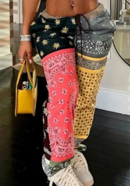 (Only Long Pants)(Real Image)2022 Styles Women Fashion Spring&Winter TikTok&Instagram Styles Print Contrast Color Long Pants