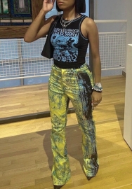 (Only Long Pants)(Real Image)2022 Styles Women Fashion Spring&Winter TikTok&Instagram Styles Print Long Pants