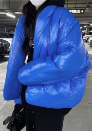(Blue)2022 Styles Women Fashion Spring&Winter TikTok&Instagram Styles Solid Color Coat