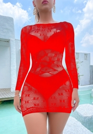 (Real Image)2022 Styles Women Fashion Spring&Winter TikTok&Instagram Styles Cut Out Long Sleeve Lace Mini Dress