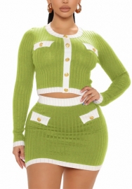(Green)2022 Styles Women Fashion Spring&Winter TikTok&Instagram Styles Two Piece Dress